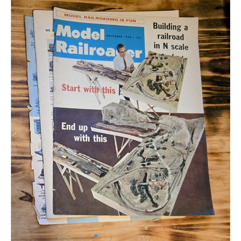 Vintage Train Journal Magazines Lot of 18 1966 1967 1968 1969 Model Railroader - Picture 12 of 16
